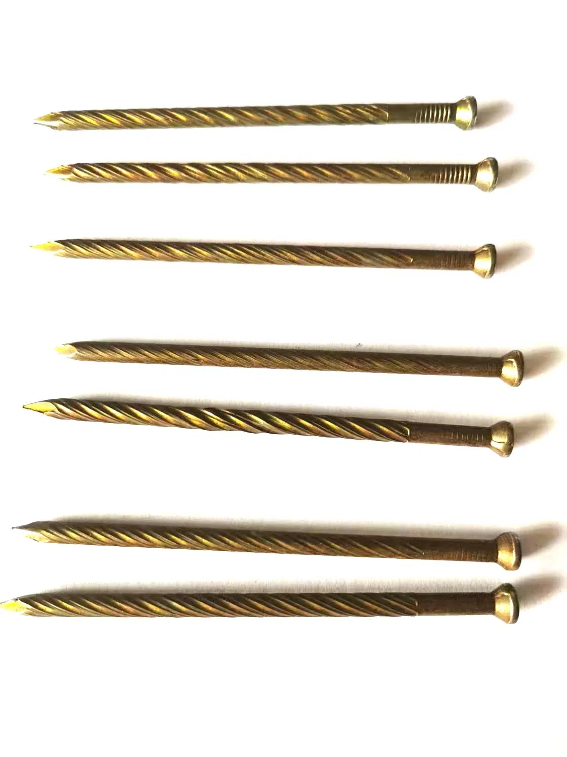 Colored Zinc Cement Nails/Galvanized Twisted Nails/Woodworking Keel Nail/Floor Screw