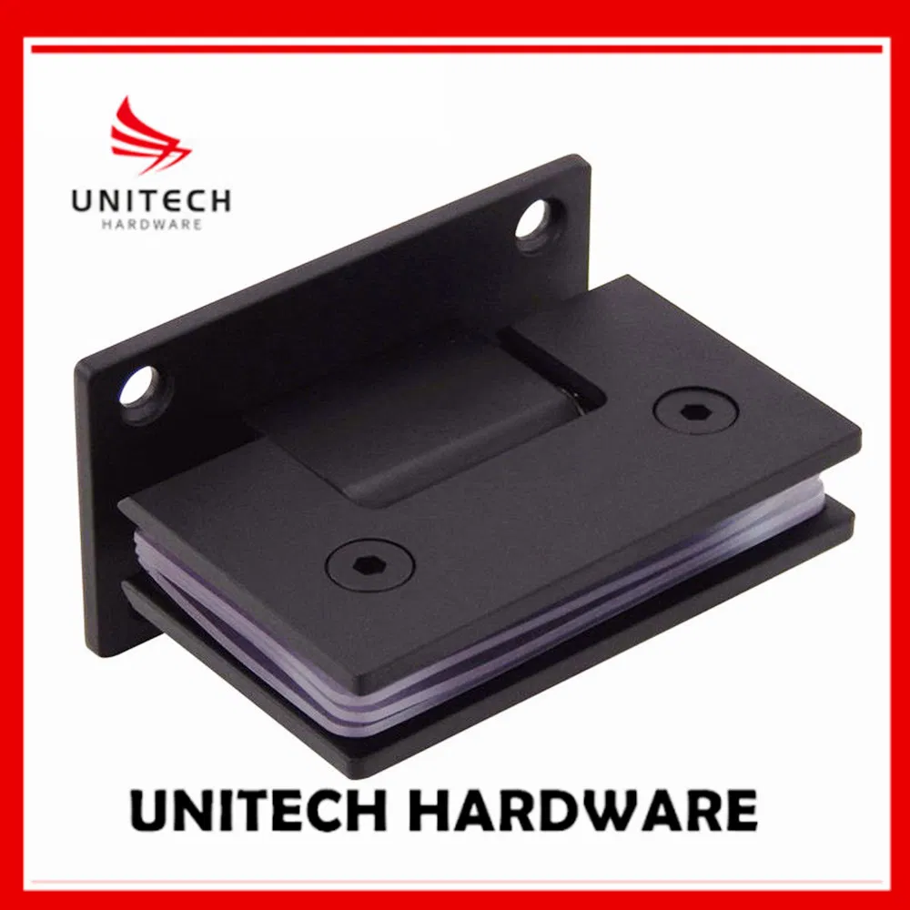 Black Color SS304 90 Degree Shower Glass Door Hinge