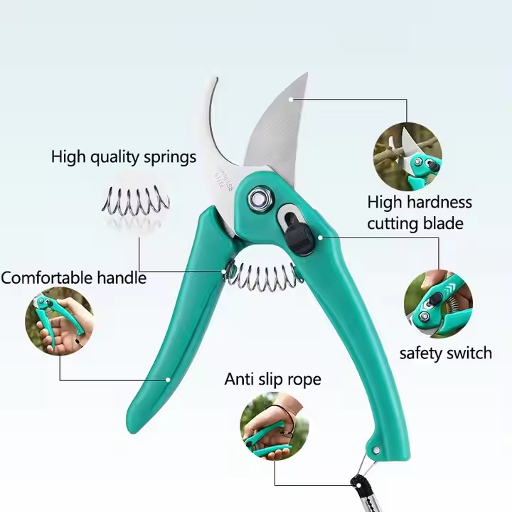 High Quality OEM Bypass Tree Branch Pruning Trimming Shears Electrician Scissor Graft Scissors for Agricultural Garden