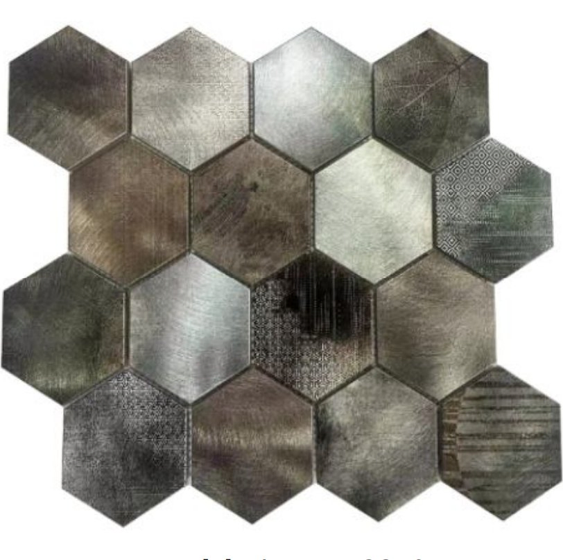 Stylish Hexagon Aluminum Mosaic Tiles for Contemporary Spaces