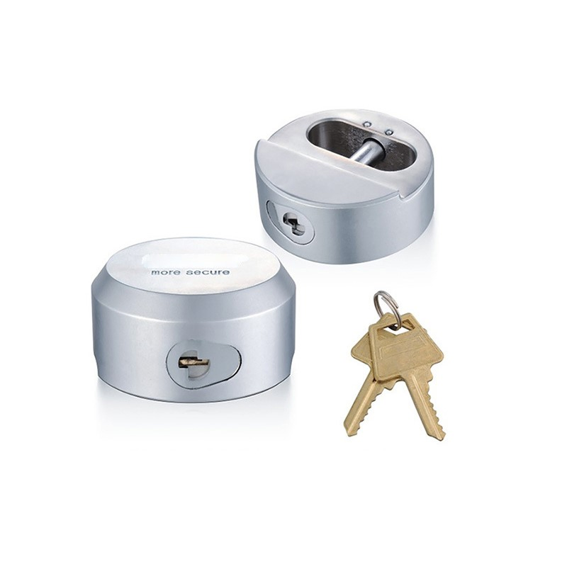 73mm Safety Puck Lock Hidden Shackle Lock Round Steel Padlock for Container and Truck Anti-Theft Lock