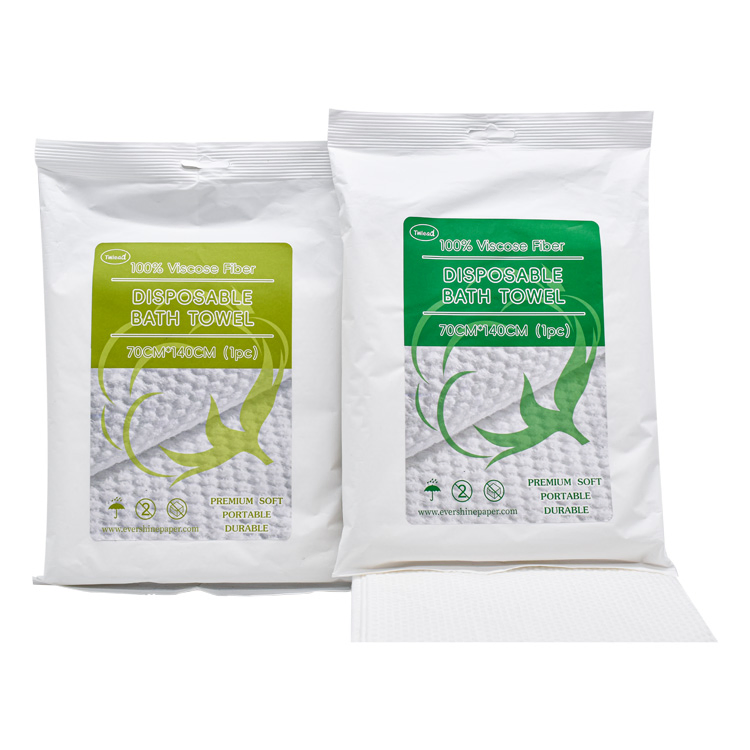 Hot Sell Disposable Non-Woven Cleaning Bath Towel Disposable Bath Towel
