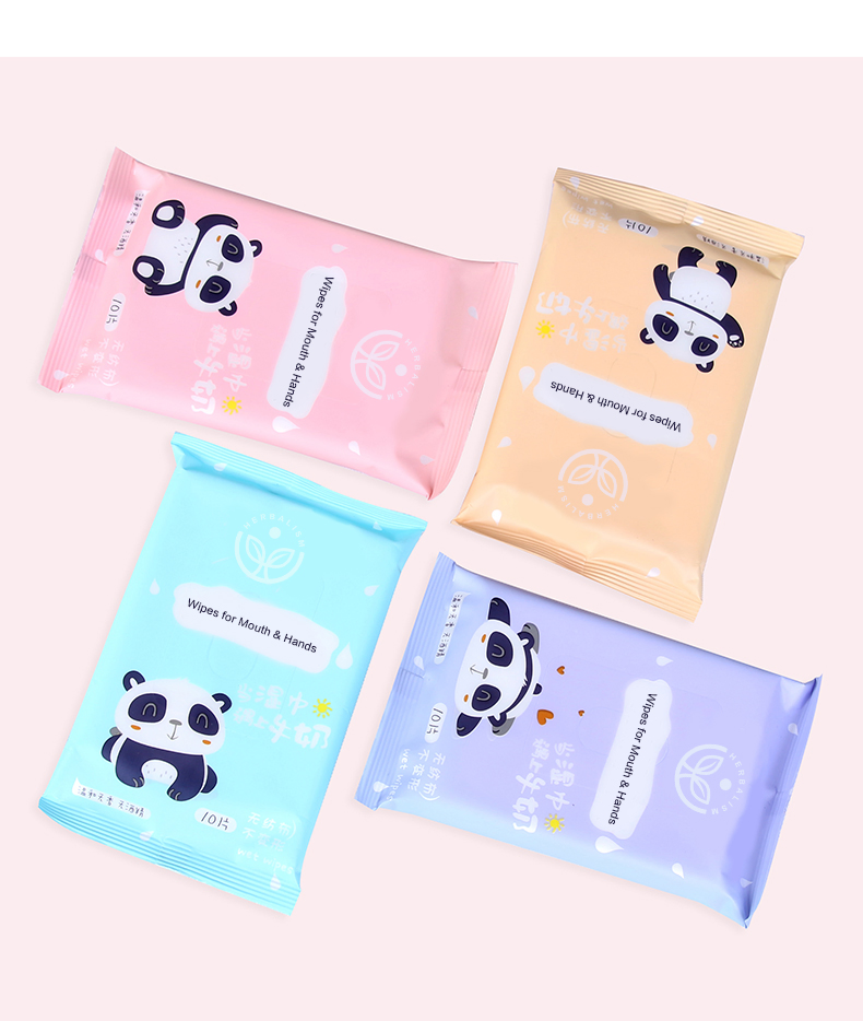OEM Customized China Supplier High Quality Cotton Skin Care Cleaning Wet Wipes Towel 6/10/12 PCS