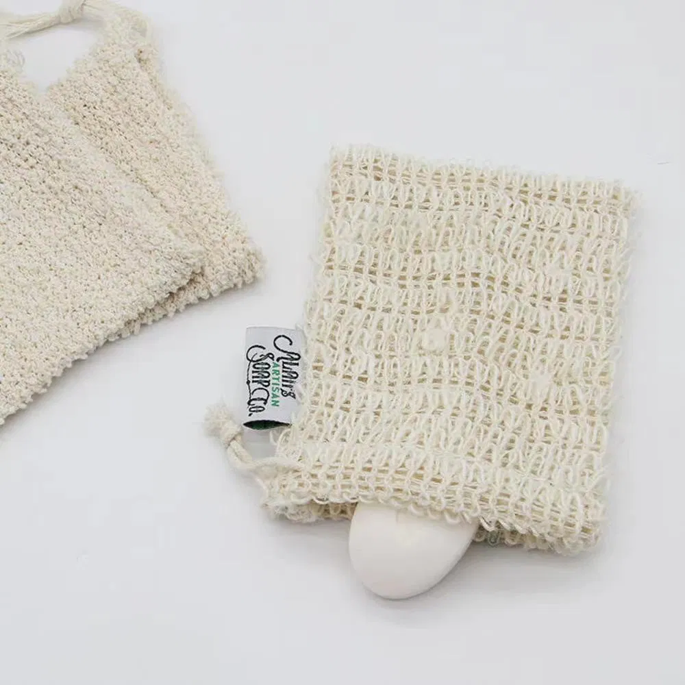 Eco-Friendly Reusable Natural Hemp Cotton Washing Body Scrub Gloves