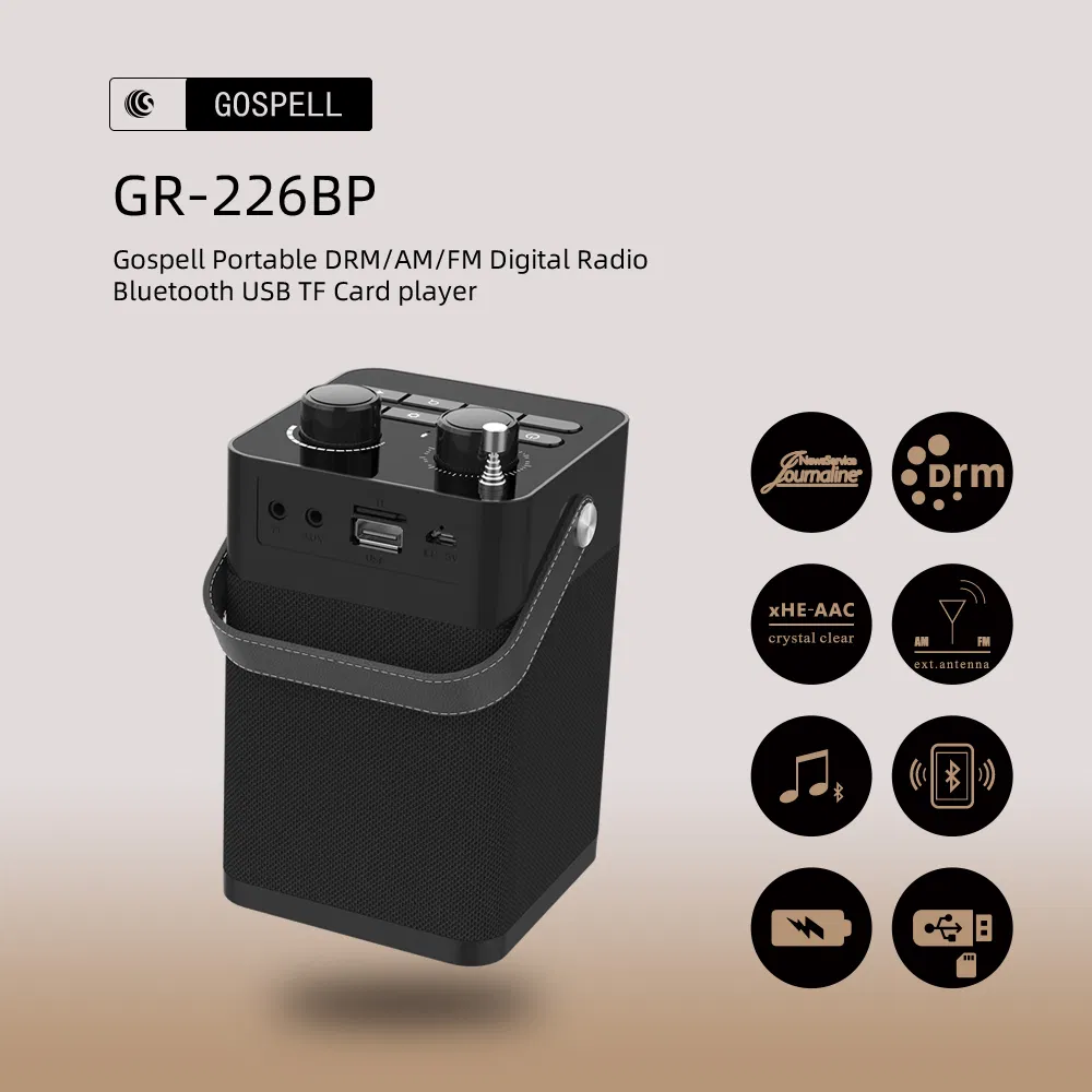 Портативное радио Gospell GR-226BP с интернетом и Bluetooth