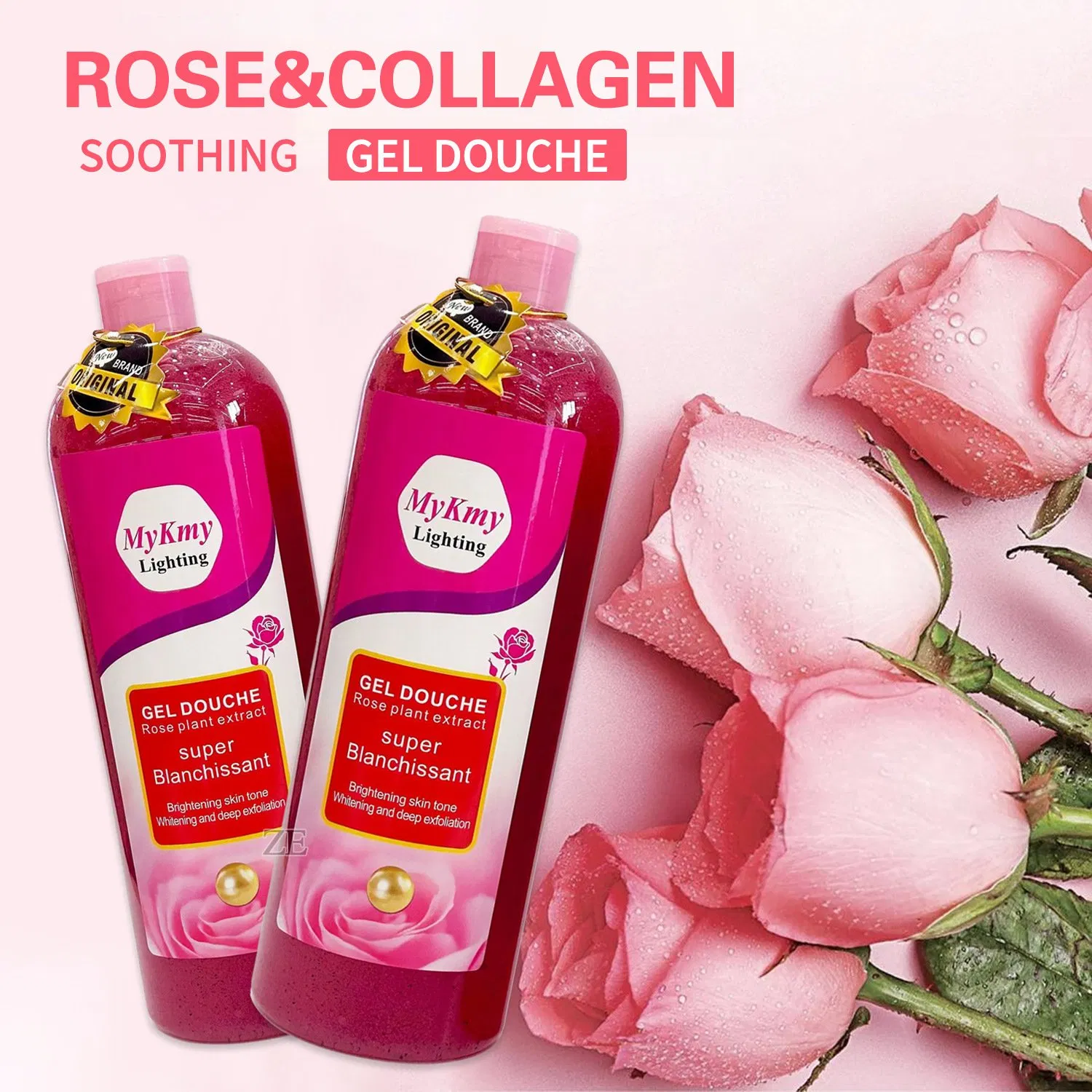 Rose Collagen Exfoliating Whitening Shower Gel