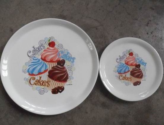 12"Pizza Plate Decal Porcelainware Stoneware Tableware