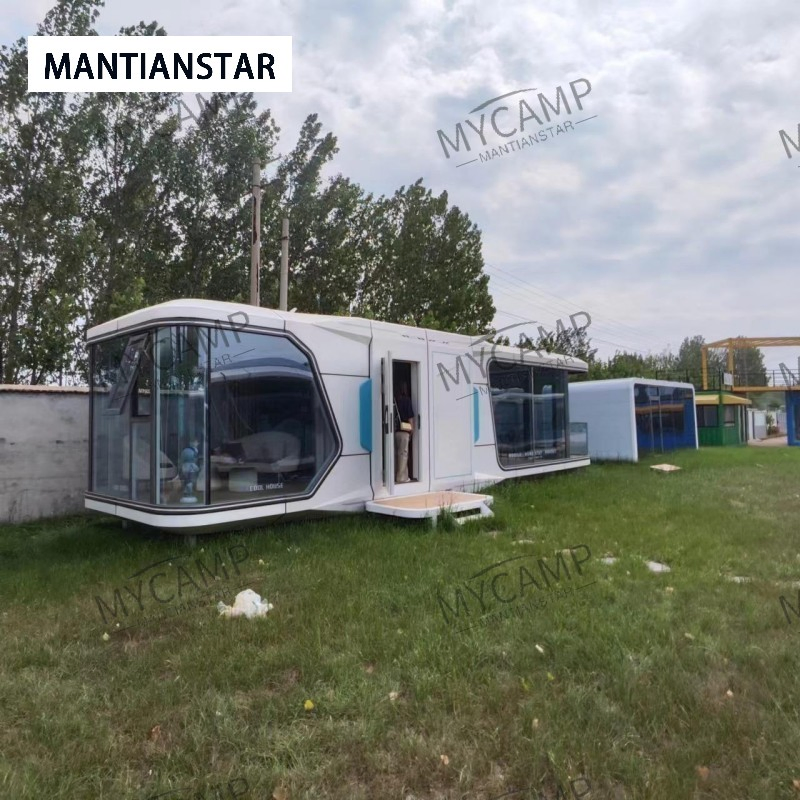 Prefabricada Mobile Modular Prefabricated Space Capsule House for Hotel, Family Use From China