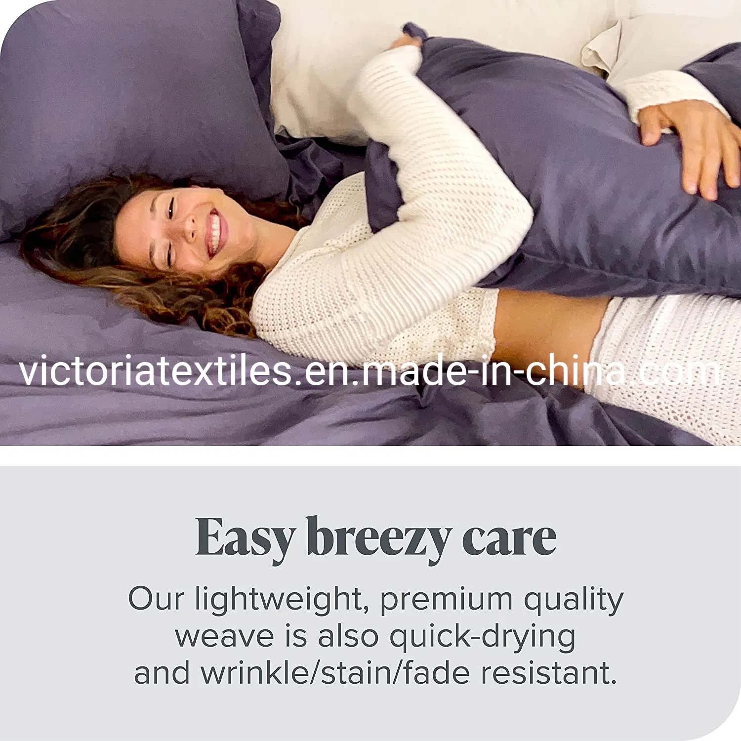 Fitted Bed Sets Flat Sheets 4PCS Deep Pocket