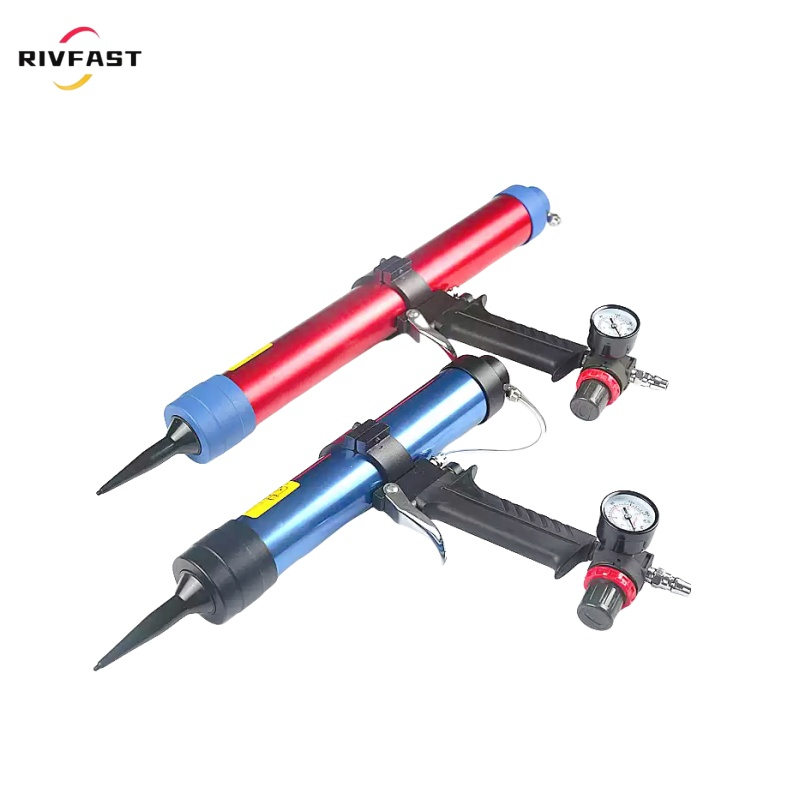 Pneumatic Caulk Gun 300~600ml for Electronic Appliances, Automotive Components, Building Decoration Battery Powered Caulkin