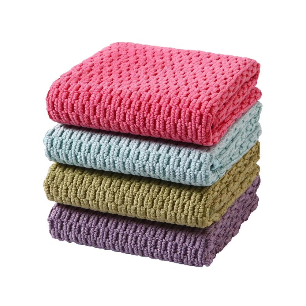 40X40cm 300 350GSM Kitchen Cleaning Wiping Cloth Rags Microfibre Towels