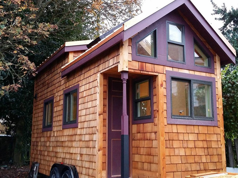 Light Steel Structure Prefab Tiny House on Wheels Made in China