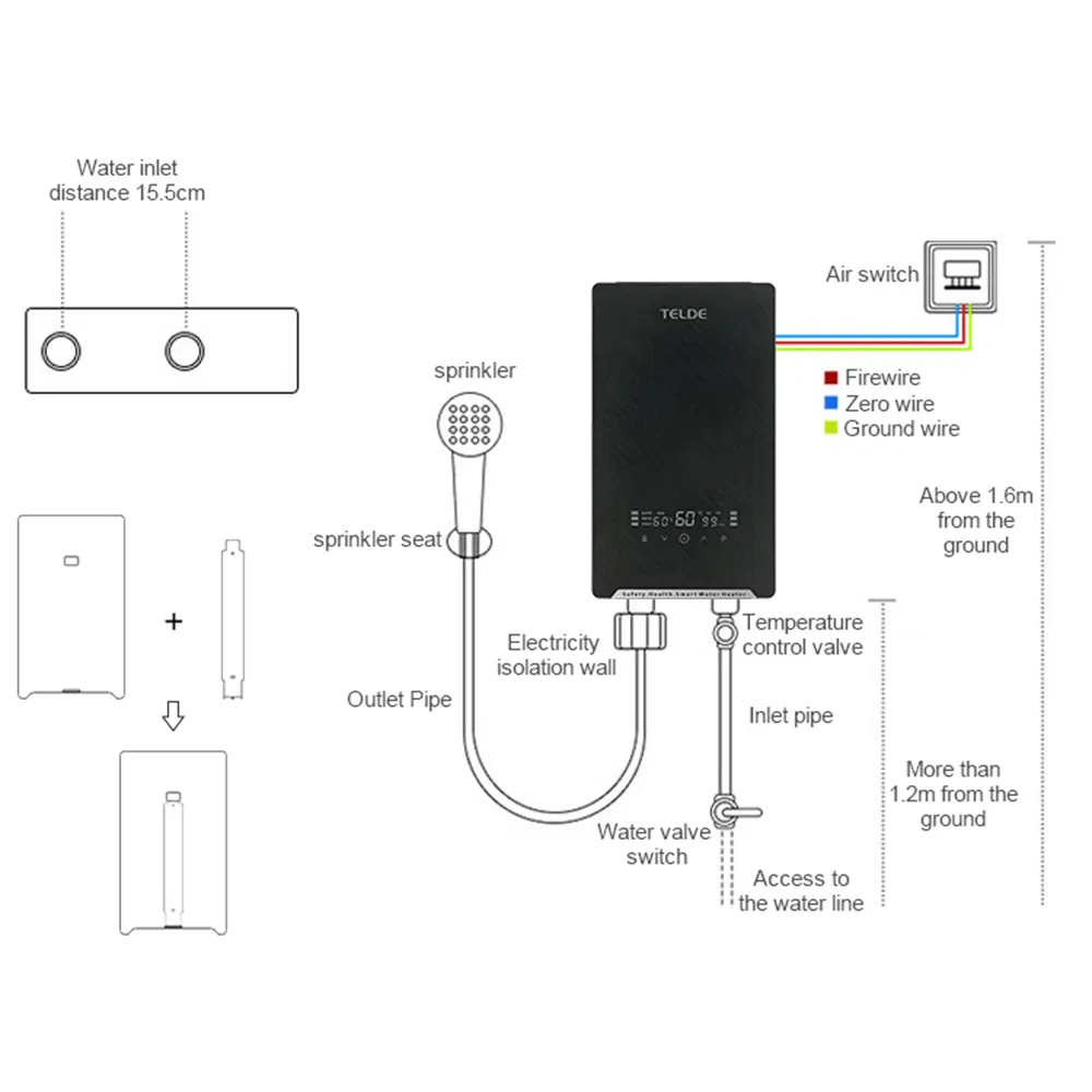 Smart Home Appliance: Instant Water Heater with Safety Features Included