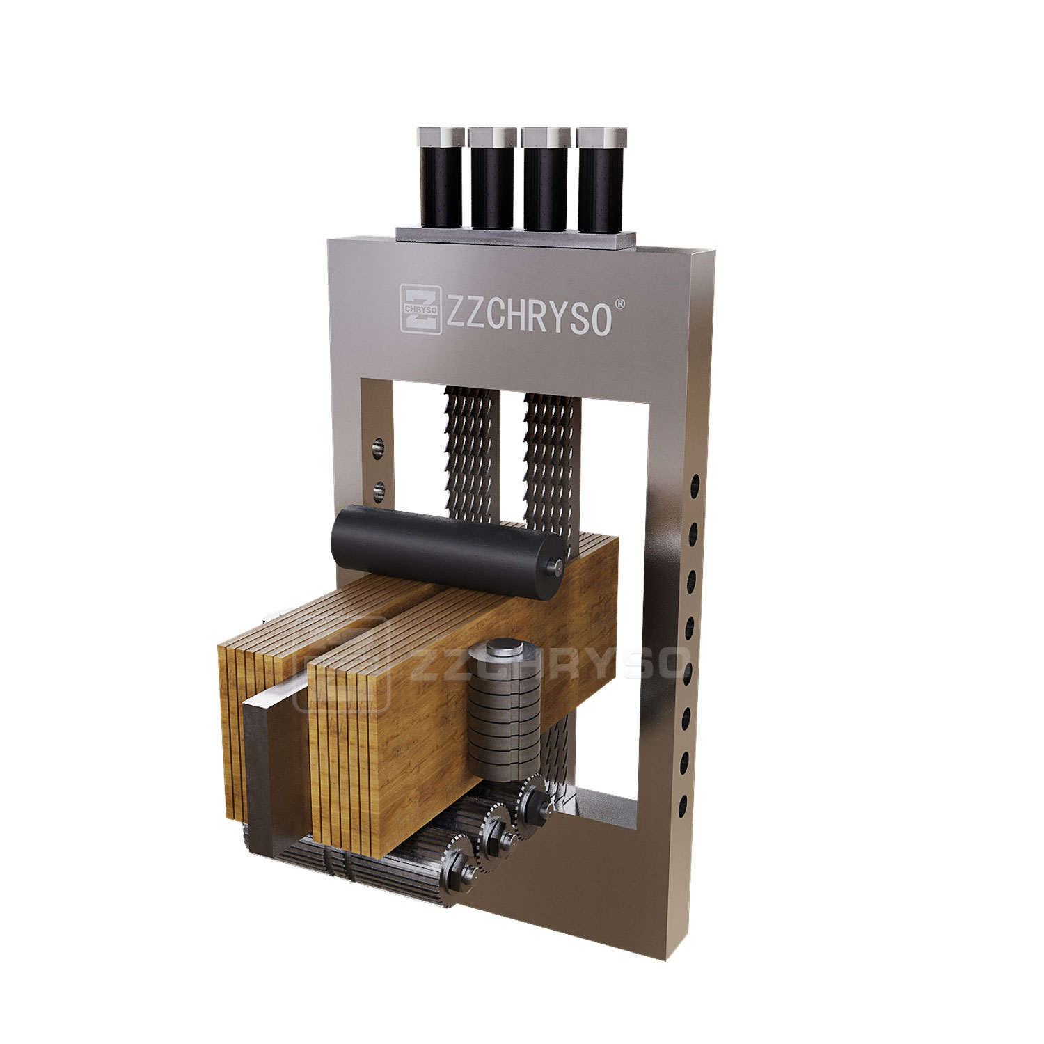 Ленточная пила по дереву вертикальная деревообрабатывающая