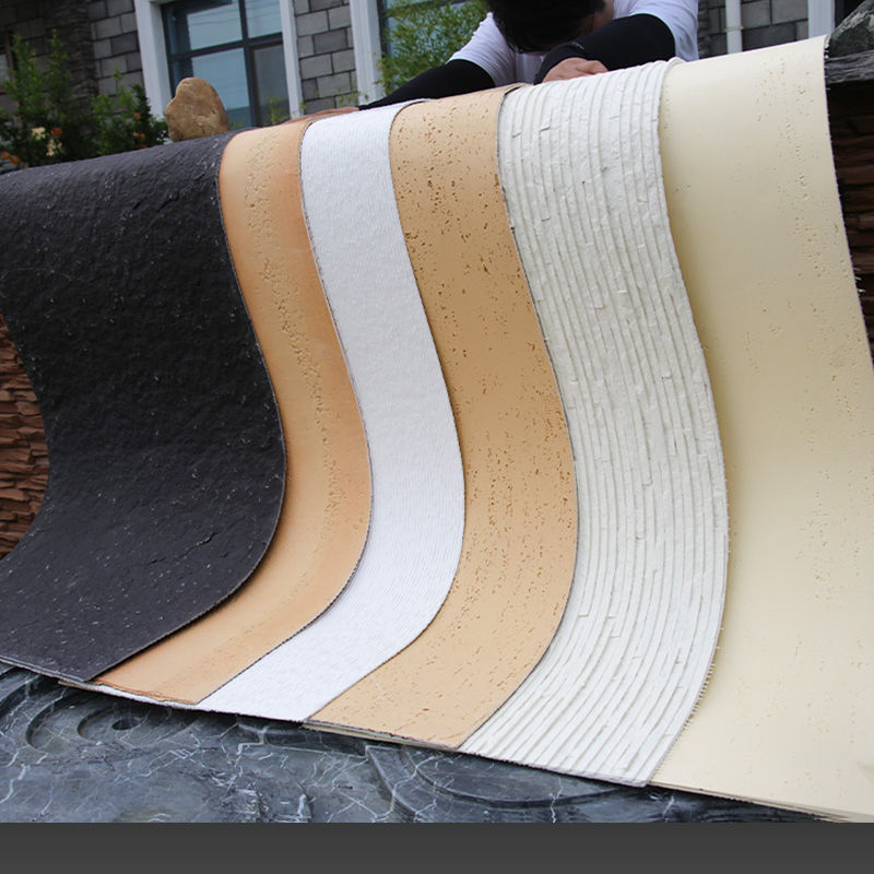 Tile Decorative Interior Bendable Wall Cladding Soft Artificial Mcm Slate Travertine Flexible Natural Wall Cladding Stone Panels