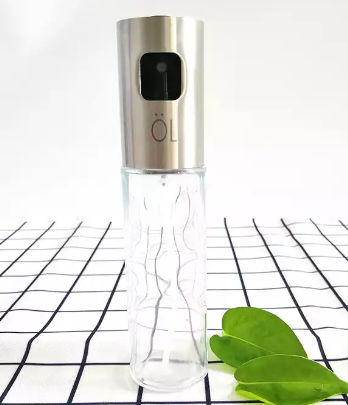 Premium Stainless Steel Olive Oil Sprayer Glass Bottle Oil Dispenser for Kitchen Use